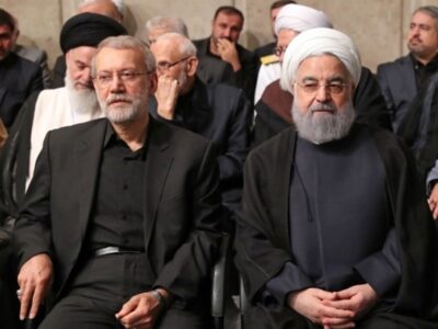 شعار «مرگ بر منافق» علیه حسن روحانی در مراسم بزرگداشت رئیسی