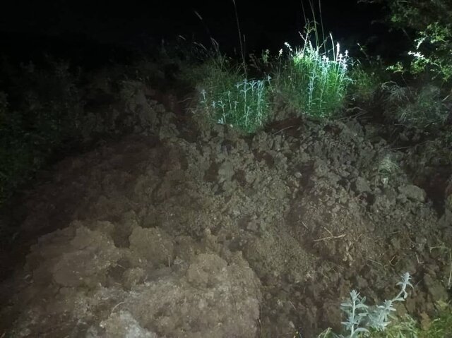 رانش زمین در روستای پش دیلمان/ یک خانه آسیب دید