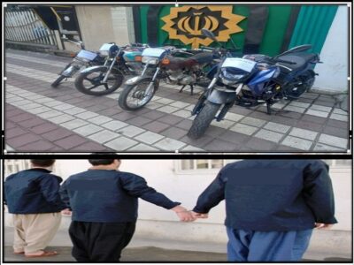 پایان سرقت‌ موتورسیکلت ها در لاهیجان | کشف ۴ دستگاه موتورسیکلت سرقتی