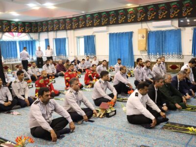 مراسم روز آتش نشان در لاهیجان برگزار شد