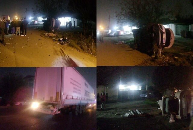 برخورد مرگبار خودروی سواری با تریلی در محور چوکام–خواچکین / ۳ جوان جان باختند