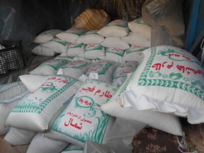 ۹۵ تُن برنج احتکار شده در رشت کشف شد