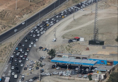 ترافیک نیمه سنگین در محور رشت – قزوین